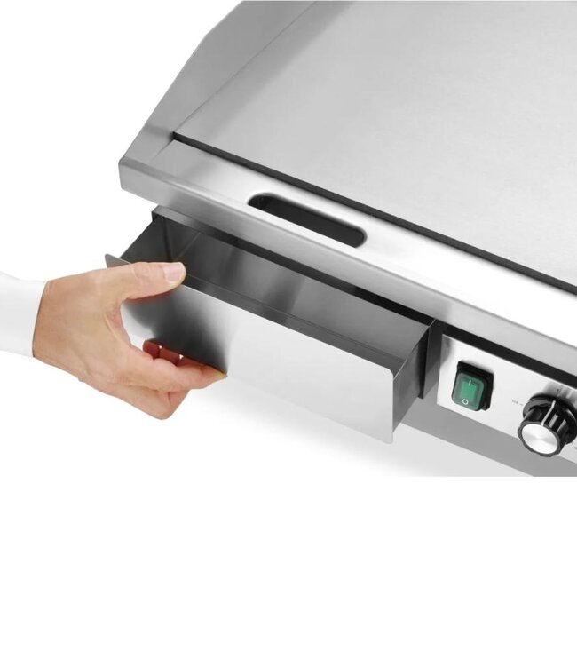 Bakplaat Budget Line | Glad/Geribbeld | 4,4kW | 400V | (B)72x(D)46x(H)24,1cm