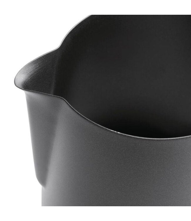 Melkschuimkan - matzwart - 57cl