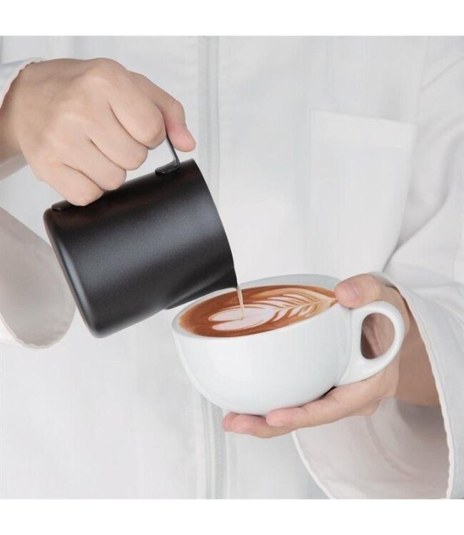 Melkschuimkan - matzwart - 57cl