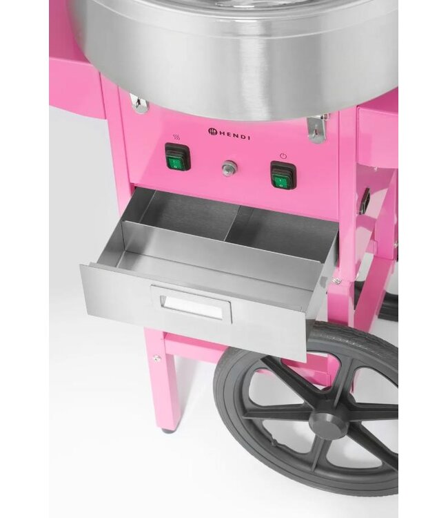 Suikerspinmachine Hendi | Ø52cm | Met wielen