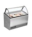 Schepijsvitrine BERMUDA RV10 | Voor 10 bakken | Geventileerd | (H)134,3x(B)134x(D)80cm