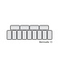 Schepijsvitrine BERMUDA RV13 | Voor 13 bakken | Geventileerd | (H)134,3x(B)167x(D)80cm