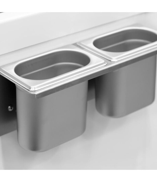 Schepijsvitrine UDRS10 | Voor 10 bakken | Statisch | (H)123,5x(B)134,1x(D)72,5cm