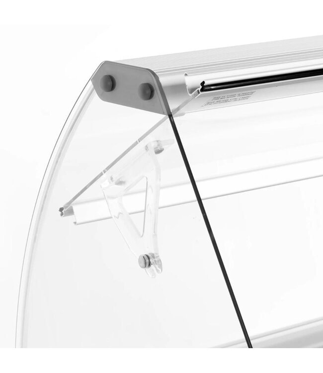 Schepijsvitrine UDRS7 | Voor 7 bakken | Statisch | (H)125,3x(B)134,1x(D)72,3cm