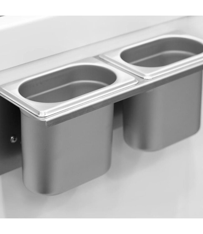 Schepijsvitrine UDRS9 | Voor 9 bakken | Statisch | (H)125,3x(B)165,6x(D)72,3cm