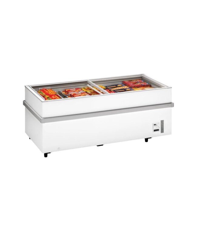 Supermarktvriezer SSF200 | 839L | -22 tot -18 graden | Glazen schuifdeksel