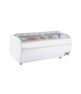 Tefcold Supermarktvriezer/-koeler TWIN 220-CF | 1697L | -24 tot -1 graden | Glazen schuifdeksels