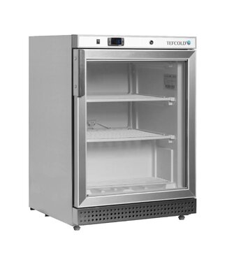 Tefcold Displayvrieskast UF200SG | 200L | Glazen deur | Tafelmodel | RVS | (H)85,5x(B)60x(D)58,5cm Tefcold Displayvrieskast UF200SG | 200L | Glazen deur | Tafelmodel | RVS | (H)85,5x(B)60x(D)58,5cm