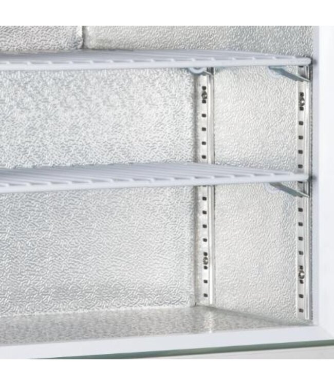 Mini displayvrieskast UF50GCP | 50L | Glazen deur | Tafelmodel | Wit | (H)65,7x(B)57x(D)53cm