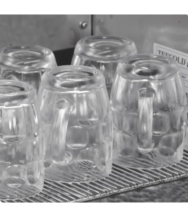 Glasbevriezer GF200VSG | 112L | Glazen deur | -15 tot -2 graden | (H)87,5x(B)59,5x(D)52,5cm