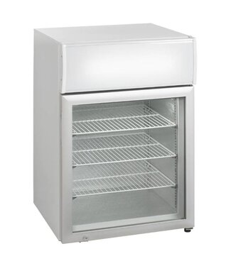 Tefcold Mini displayvrieskast UF100GCP | 116L | Glazen deur | Wit | (H)89x(B)61x(D)55,5cm Tefcold Mini displayvrieskast UF100GCP | 116L | Glazen deur | Wit | (H)89x(B)61x(D)55,5cm