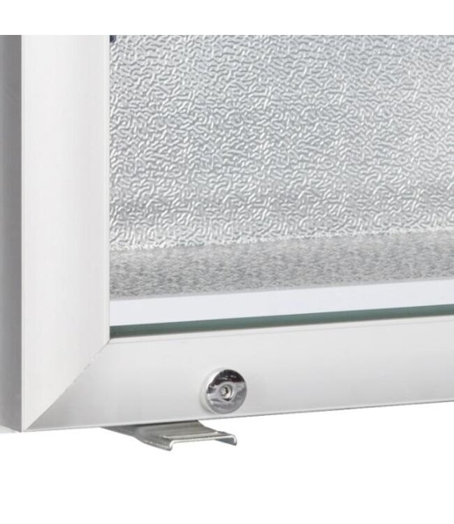 Mini displayvrieskast UF100GCP | 116L | Glazen deur | Wit | (H)89x(B)61x(D)55,5cm
