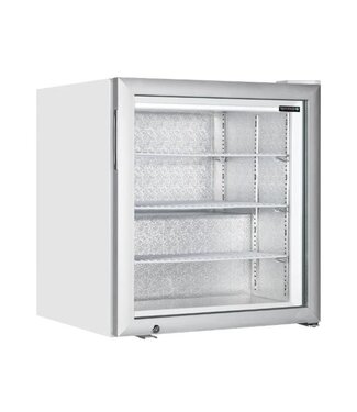 Tefcold Vrieskast UF100G | 90L | Glazen deur | Tafelmodel | Wit | (H)67x(B)61x(D)54cm Tefcold Vrieskast UF100G | 90L | Glazen deur | Tafelmodel | Wit | (H)67x(B)61x(D)54cm