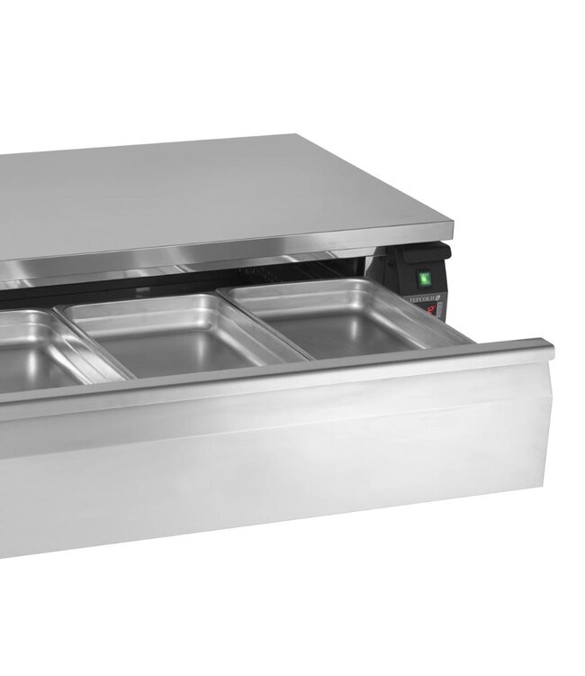 Lage koel/-vrieswerkbank Uni-Drawer UD1-3 | 1 Lade | 1/3GN | (H)60x(B)123x(D)70cm