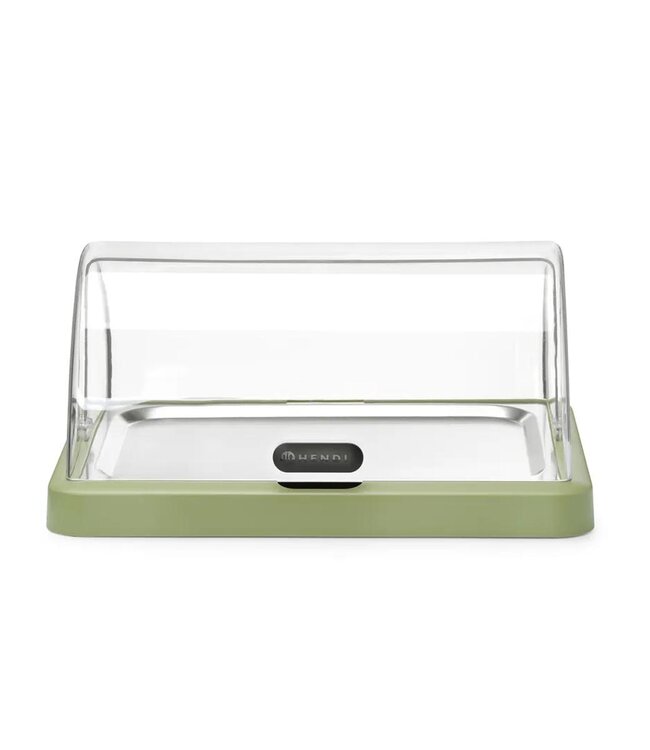 Roltop koelvitrine UNIQ | 40x30cm | Met koelelementen | Groen