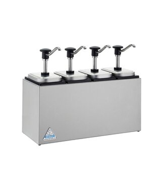 Bereila Sauzenbar onverwarmd 4-delig | 4x 3 Liter | Met 4 EBK drukknopdispensers