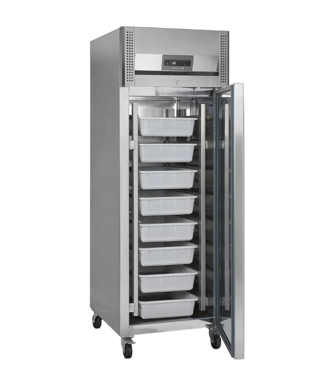 Viskoelkast RKS600 | 560L | RVS Deur | Met wielen | (H)201x(B)68x(D)81cm