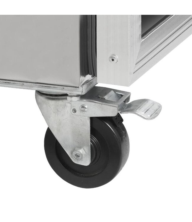 Viskoelkast RKS600 | 560L | RVS Deur | Met wielen | (H)201x(B)68x(D)81cm