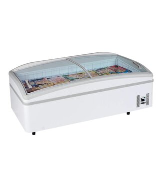 Tefcold Supermarktkoeler/-vriezer SHALLOW HEAD-CF | 540L | tot -24 graden | Glazen schuifdeksel | Wit