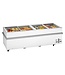 Tefcold Supermarktvriezer SSF250 | 1032L | tot -24 graden | Glazen schuifdeksel | Wit
