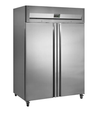Tefcold Koelkast RK1420 | 1300L | 2 Deuren | 2/1GN | Met wielen | (H)209x(B)142x(D)87,5cm