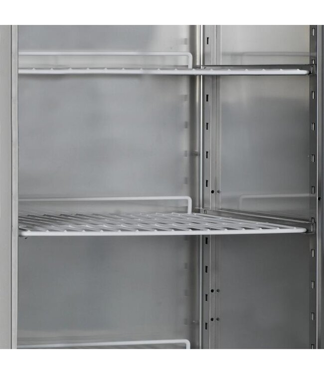 Vrieskast RF505 | 466L | Dichte deur | RVS | Met wielen | (H)201x(B)68x(D)70cm