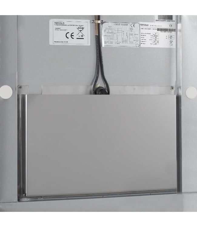 Vrieskast RF505 | 466L | Dichte deur | RVS | Met wielen | (H)201x(B)68x(D)70cm