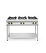 Hendi Gasfornuis Kitchen Line | 6 Pits | Met onderschap