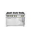 Hendi Gasfornuis Kitchen Line | 6 Pits | Met elektrische heteluchtoven 1/1GN