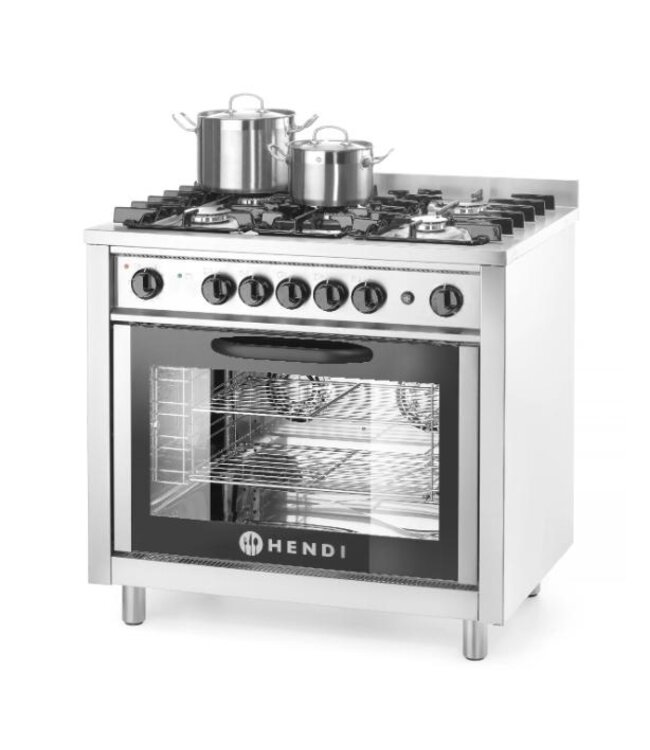 Gasfornuis - 5 pits - met elektrische oven