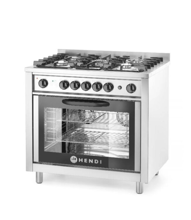 Gasfornuis - 5 pits - met elektrische oven