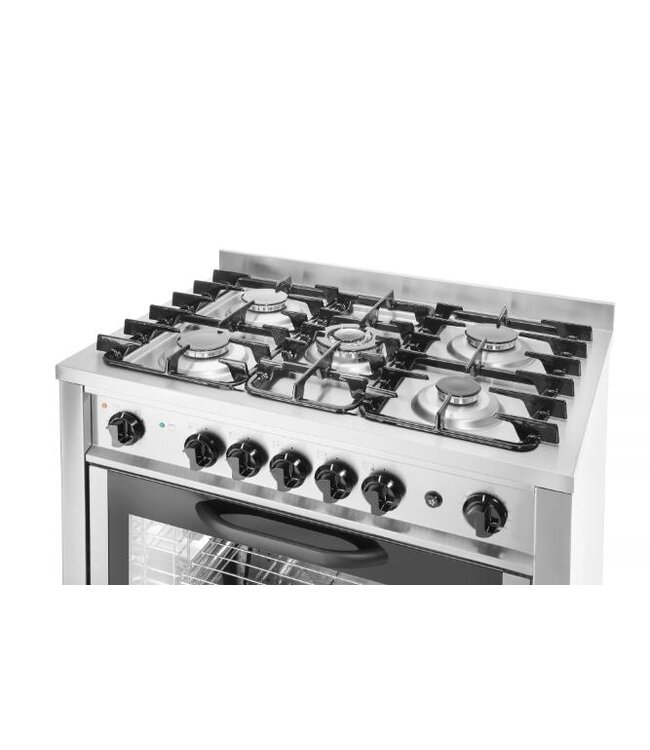 Gasfornuis - 5 pits - met elektrische oven
