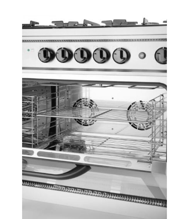 Gasfornuis - 5 pits - met elektrische oven