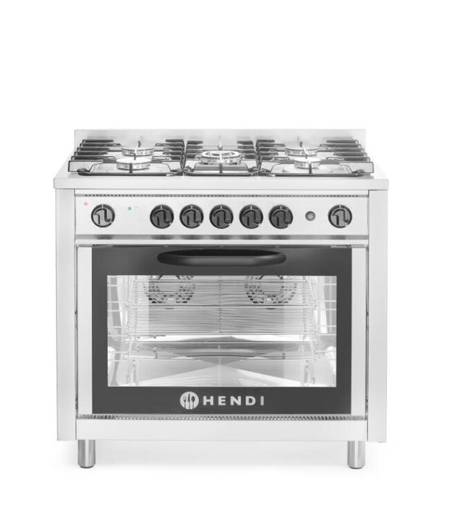 Gasfornuis - 5 pits - met elektrische oven