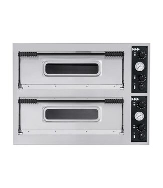 Hendi Pizza oven Basic XL 44 | 2 Kamers | 4+4 Pizza's van ⌀35cm | (B)100x(D)84,4x(H)74,5cm