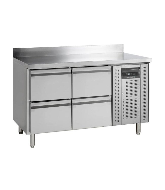 Koelwerkbank CK7240 | 4 Lades | 282L | Met spatrand | (H)96x(B)136x(D)70cm