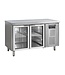Tefcold Koelwerkbank CK7210G | 2 Glazen deuren | 282L | (H)88x(B)136x(D)70cm