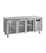Koelwerkbank CK7310G | 3 Glazen deuren | 417L | (H)88x(B)179,5x(D)70cm