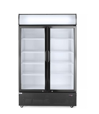 Arktic Display koelkast dubbeldeurs met lichtbak | 512L | (H)190x(B)112x(D)58,5cm