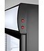 Display koelkast dubbeldeurs met lichtbak | 643L | Zwart | (H)190x(B)112x(D)58,5cm