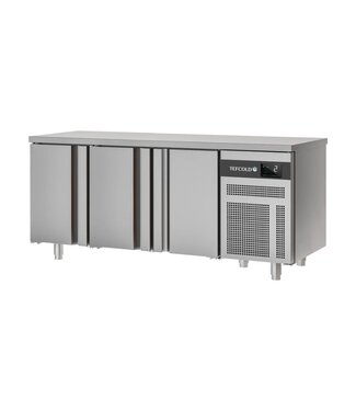 Tefcold Vrieswerkbank EURO GN3 BT | 3 Deurs | 290L | 1/1GN | (H)85x(B)179,2x(D)70cm