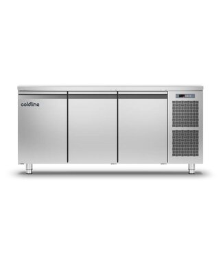 Tefcold Koelwerkbank MASTER 3P | 3 Deurs | 476L | 178cm breed | 70cm diep