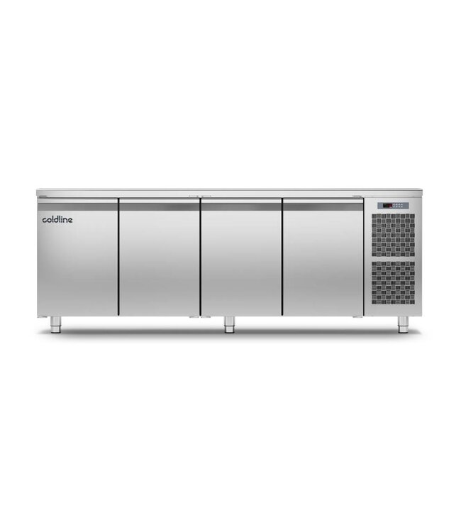 Koelwerkbank MASTER 4P | 4 Deurs | 649L | 226cm breed | 70cm diep