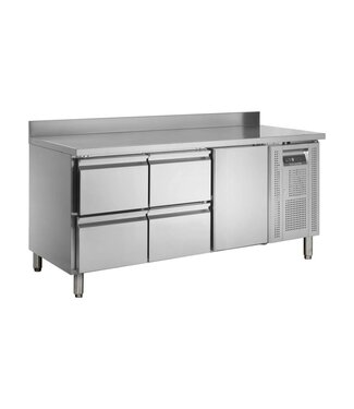 Tefcold Koelwerkbank CK7340 | 4 Lades en 1 deur | 417L | 1/1GN | (H)96x(B)179,5x(D)70cm