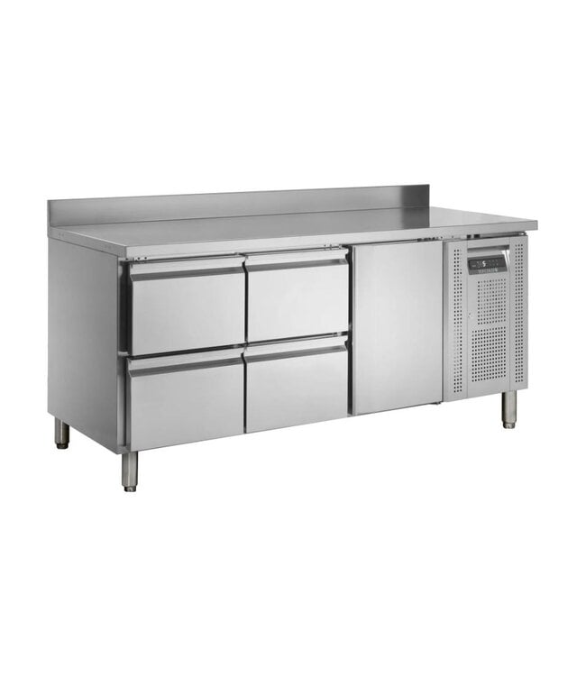 Koelwerkbank CK7340 | 4 Lades en 1 deur | 417L | 1/1GN | (H)96x(B)179,5x(D)70cm