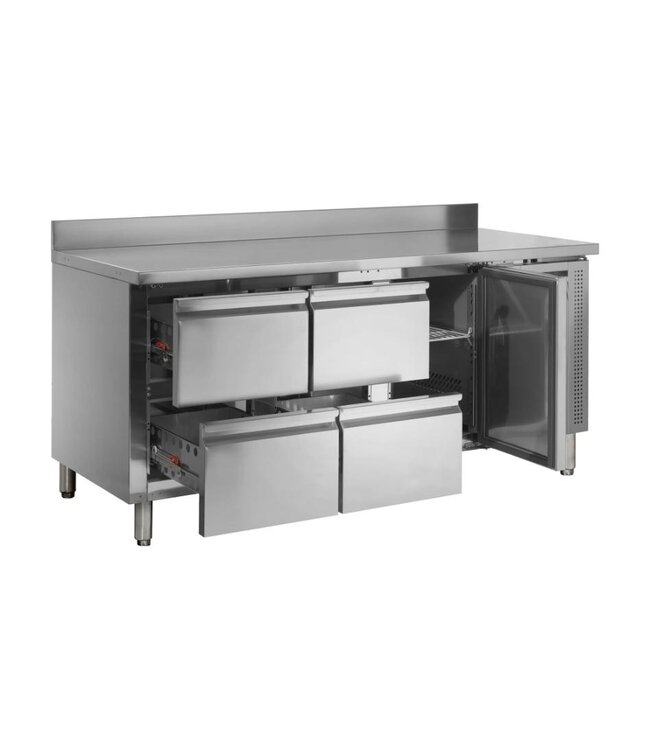 Koelwerkbank CK7340 | 4 Lades en 1 deur | 417L | 1/1GN | (H)96x(B)179,5x(D)70cm
