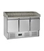 Pizzawerkbank PT1365 | 3 Deurs | (H)101,1x(B)136,5x(D)70cm