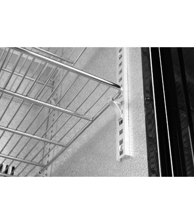 Barkoelkast | 1 klapdeur | Zwart | 103 Liter