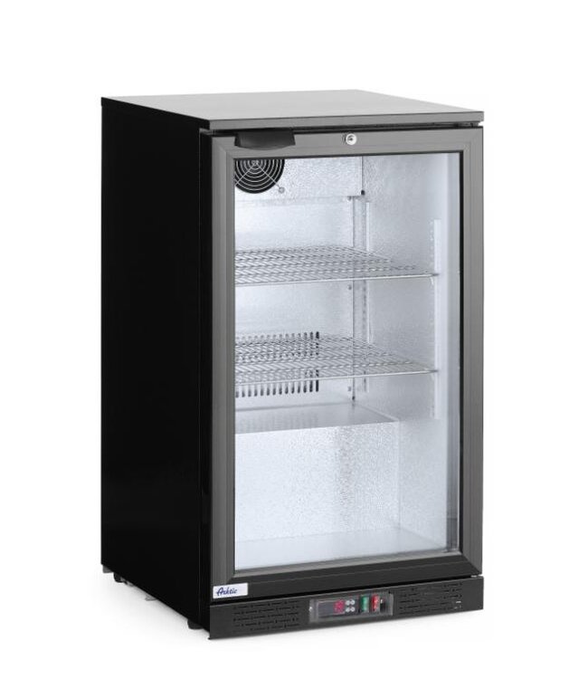 Barkoelkast | 1 klapdeur | Zwart | 103 Liter