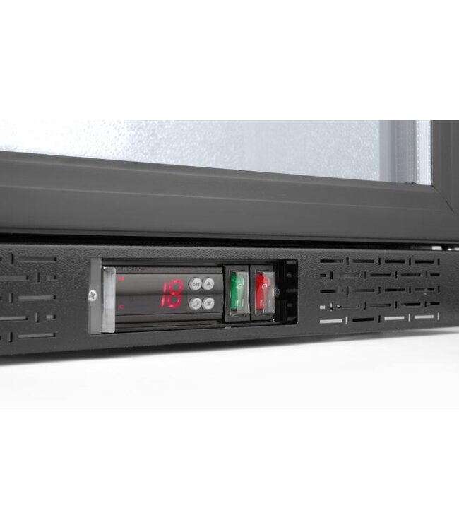 Barkoelkast | 1 klapdeur | Zwart | 103 Liter